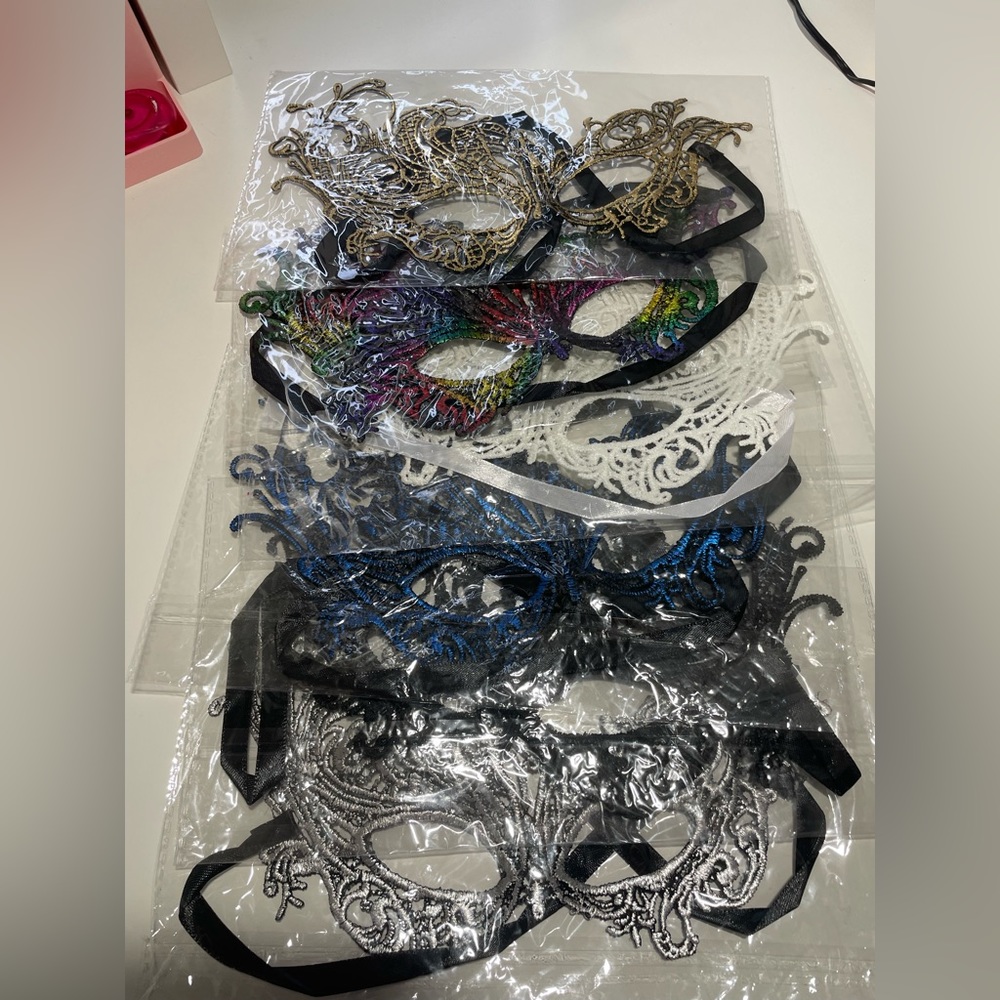 masquerade mask bundle 6 pieces